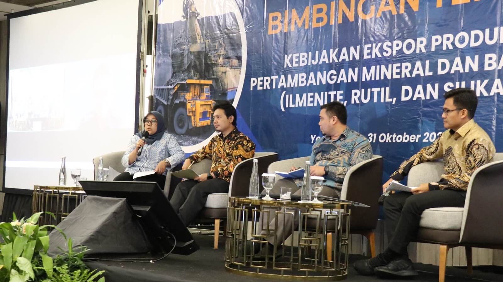 bimbingan teknis kebijakan ekspor produk pertambangan mineral dan batuan