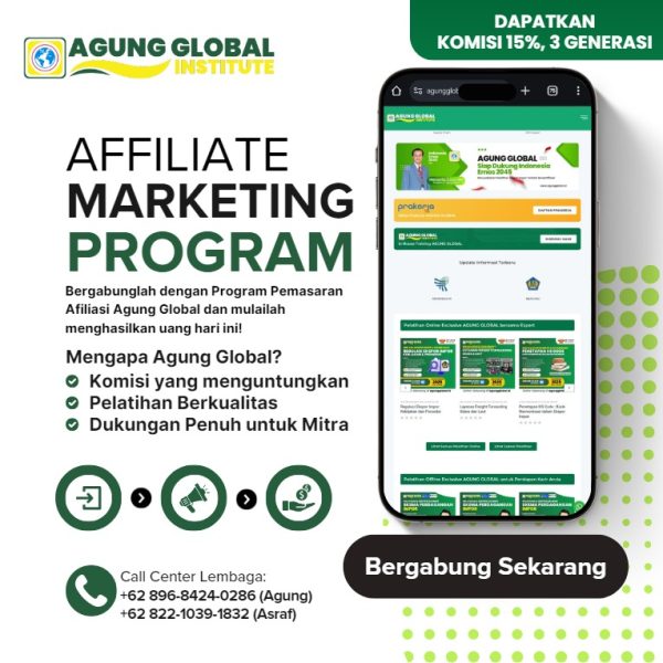 Daftar Jadi Affiliate AGUNG GLOBAL