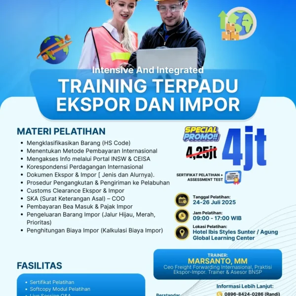 Intensive And  Integrated - Training Terpadu Bidang Ekspor dan Impor