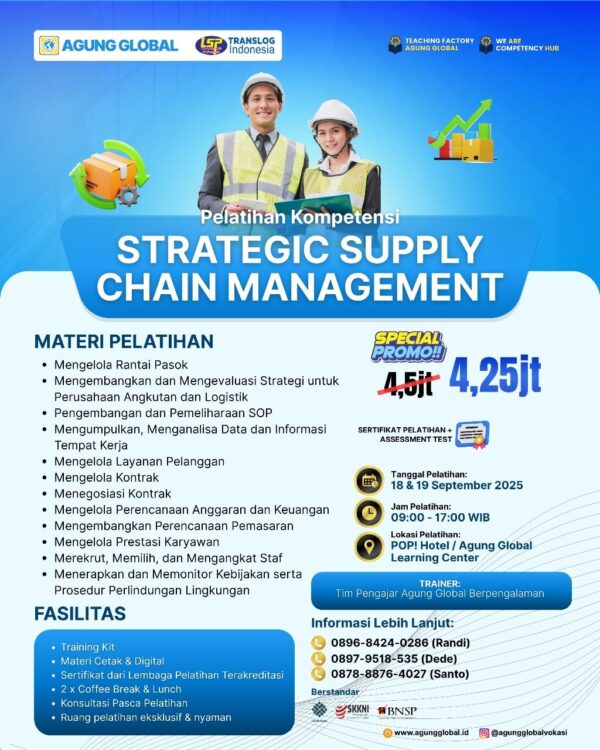 Pelatihan Kompetensi - STRATEGIC SUPPLY CHAIN MANAGEMENT