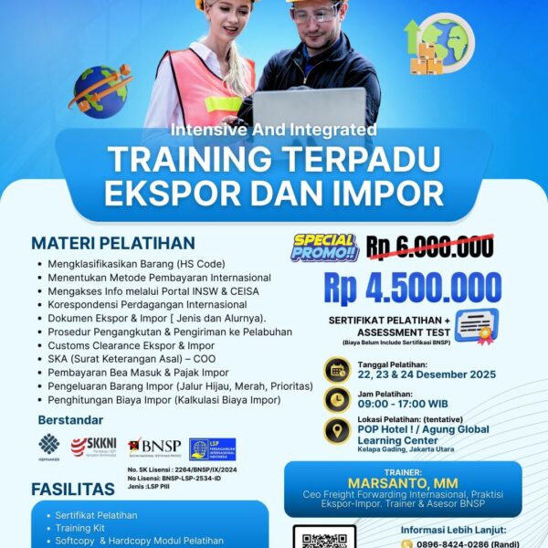 Intensive & Integrated - TRAINING TERPADU EKSPOR DAN IMPOR